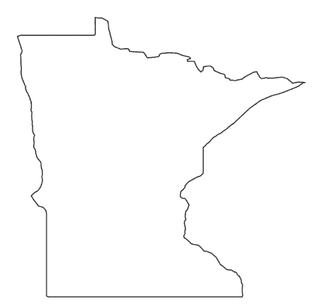 outline of Minnesota
